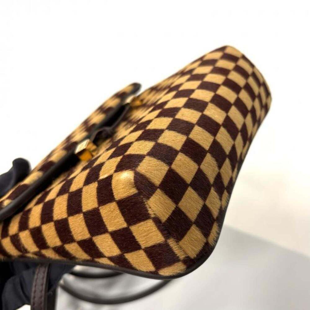 LOUIS VUITTON Authentic Brown Damier Leather Shoulder Bag - Picture 8 of 12